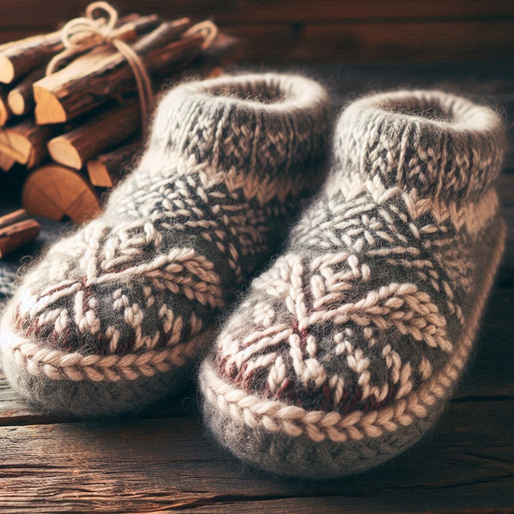 Icelandic Wool Slippers Men