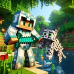 Taming an Ocelot in Minecraft