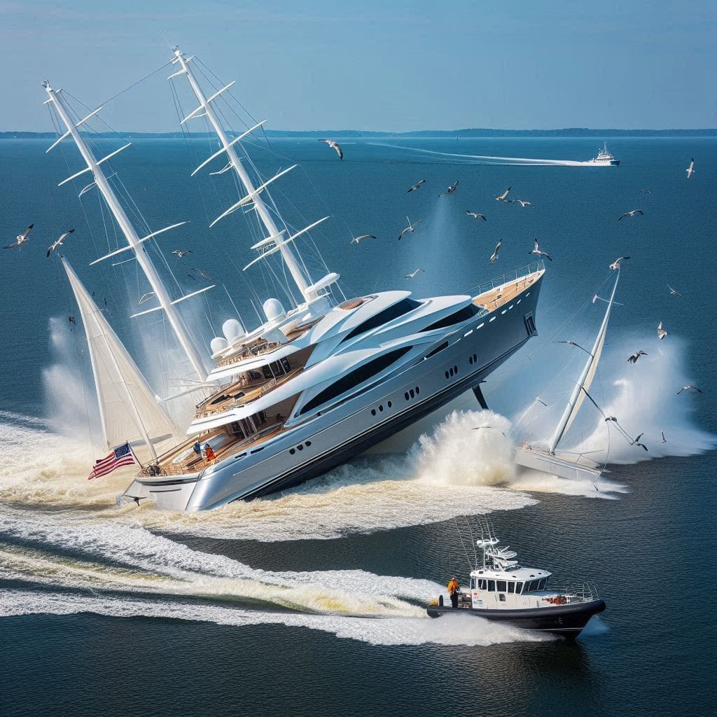 $8 million yacht capsizes near annapolis