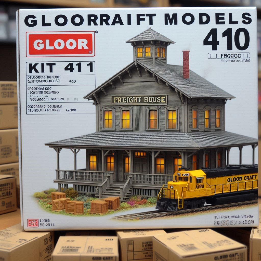 Gloor Craft Models Kit 410 Freight House HO Scale