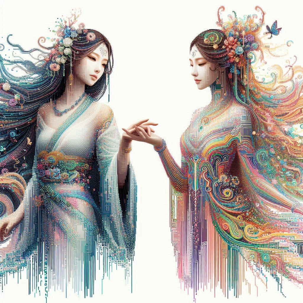 Maiden and Woman AI Art