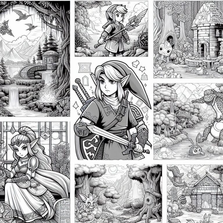 Zelda Coloring Pages